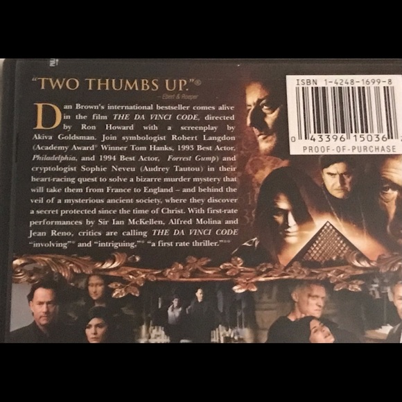 “The DaVinci Code” Starring Tom Hanks 2Disc Full Screen Special Ed DVD-Pre-owned - Picture 2 of 13
